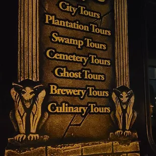 Sign on tour
