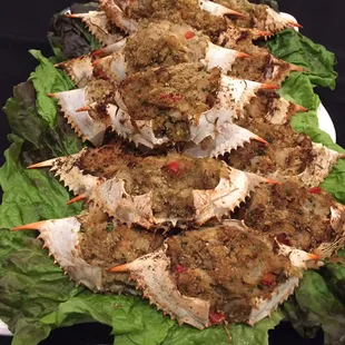 Crabmeat Stuffed Louisiana Blue Crabs
