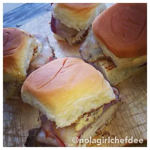Grilled Chicken Cordon Bleu Sliders