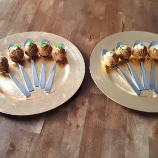 Amuse bouche prior to dinner service