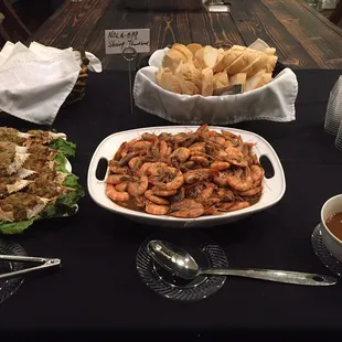 Appetizers for a bachelor dinner