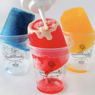 Condensed milk topping