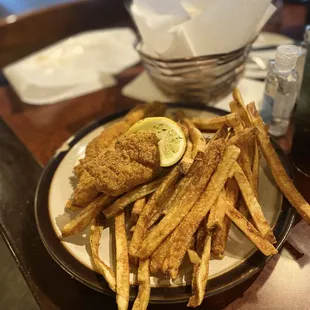 Catfish dinner with Nola homemade fries!!