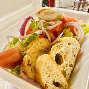 We also got Salad to go..
