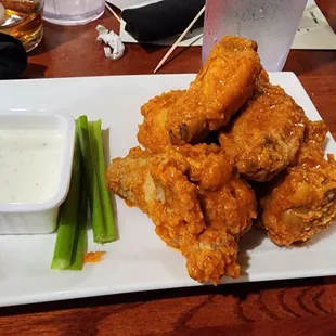 Hot and crispy buffalo wings!
