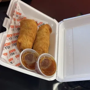 Seafood egg rolls