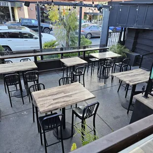 Outside patio seating