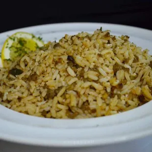 New Orleans dirty rice made with turkey!