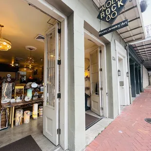 Entrance and store signage