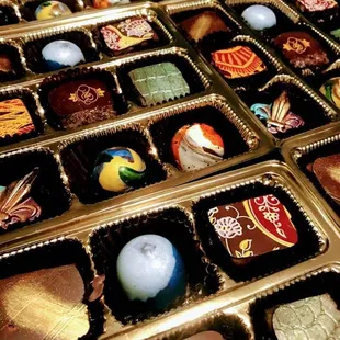 Signature Collection.   Hand  painted, artisinal  chocolates  made from the highest  quality!