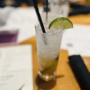 The whisky drink was tasty