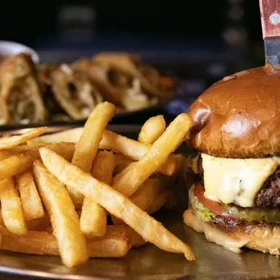 NOLA Burger (topped with Crawfish)