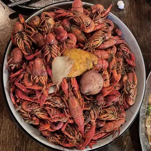 Boiled crawfish