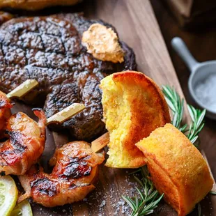 grilled shrimp and shrimp skewers