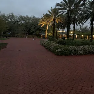 Setting up at city park