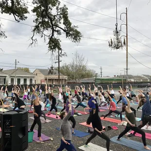 Yoga &amp; Brunch + Mimosas was a huge hit! We'll see you every Sunday at 11:30am at Tchoup Yard! Check out our website for details!