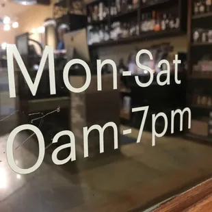 Store hours