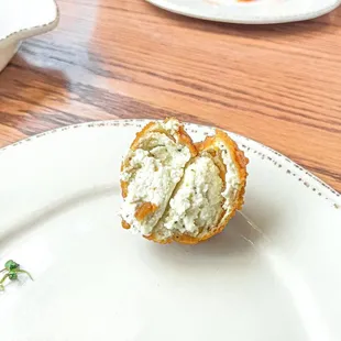 Pretzel-Battered Goat Cheese Balls