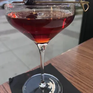 Manhattan straight up