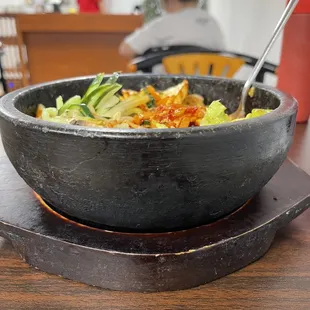 Outer Part of the Bowl of the Dolsot Bibimbap ($14.49)