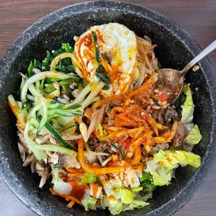 Dolsot Bibimbap after mixing ($14.49)