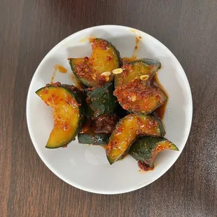 Spiced Cucumbers (Mini Appetizers)
