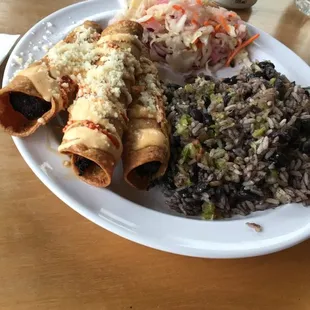 Chicken taquito plate!