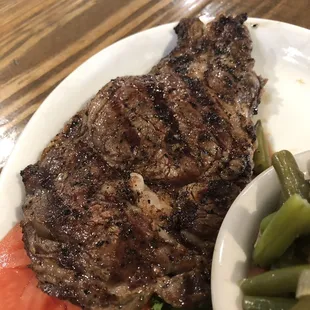 12 oz ribeye?  8 maybe 10 ounces.