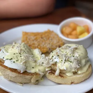 Crab on crab Benedict