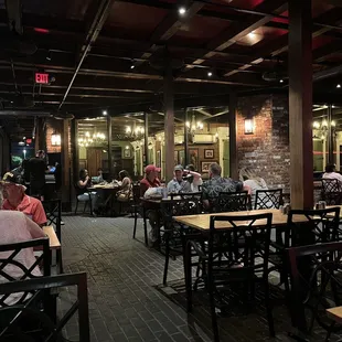 Partially enclosed patio, well done