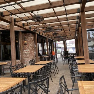 Outside patio seating