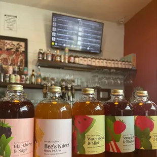 Full menu of mocktails