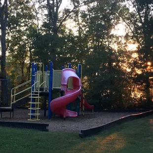Kids play area near centralized bathroom