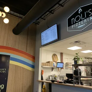 the front of the restaurant