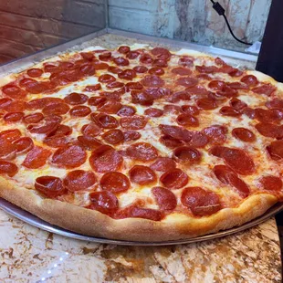 Pepperoni mozzarella pie