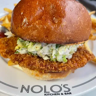Hot Walleye Sandwich