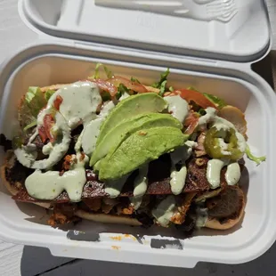 Torta bacon cauli burger - vegan