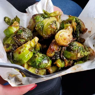 Fried Brussel sprouts