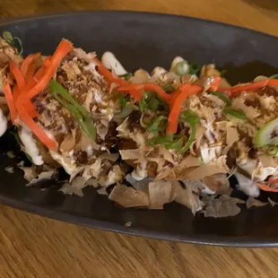a plate of food on a table