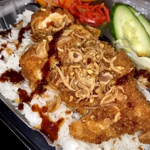 Katsu Rice Bowl with chicken