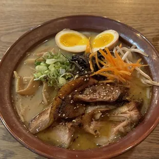Pork jowl ramen