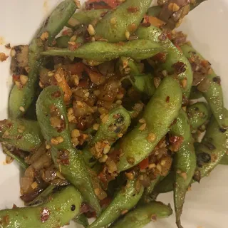 Garlic edamame