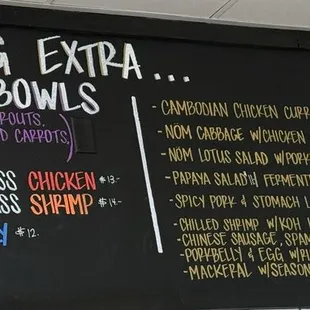Other food options