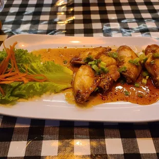 Thai Chicken Wings, wish they were a little larger