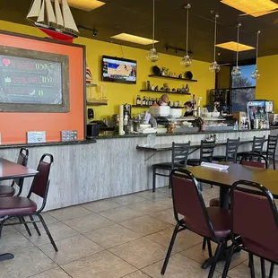 the dining area
