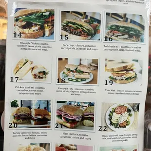 ramen and noodles, menu