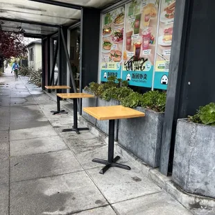 Outside seating