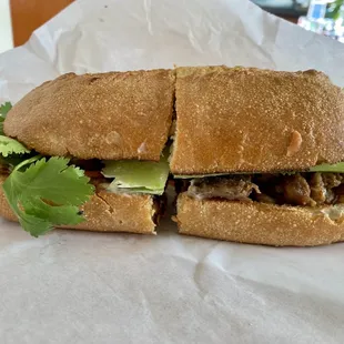 Pork Bahn Mi Sandwich