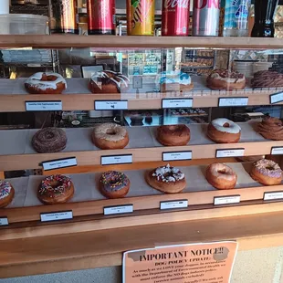 4/07/24.  Donut options on display!