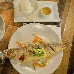 CRISPY WHOLE BRANZINO